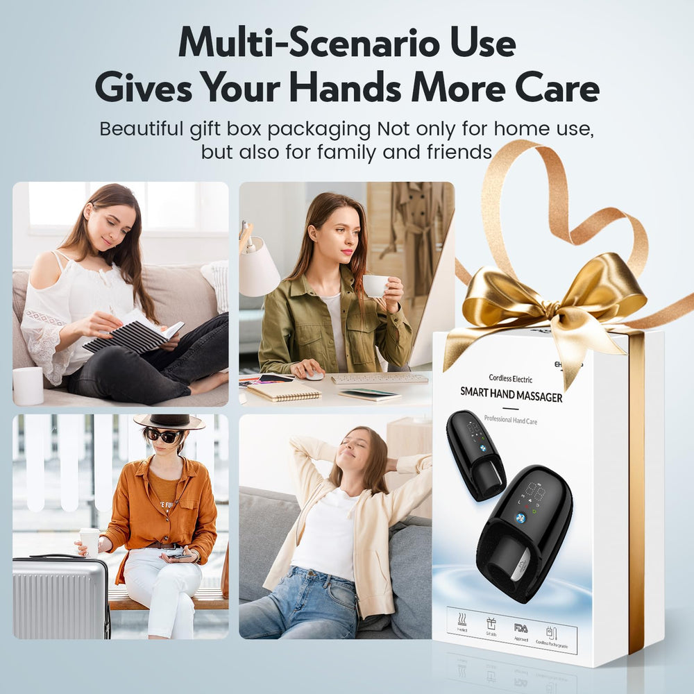 Ehightop compact massager fits hands of various sizes for everyday relaxation.