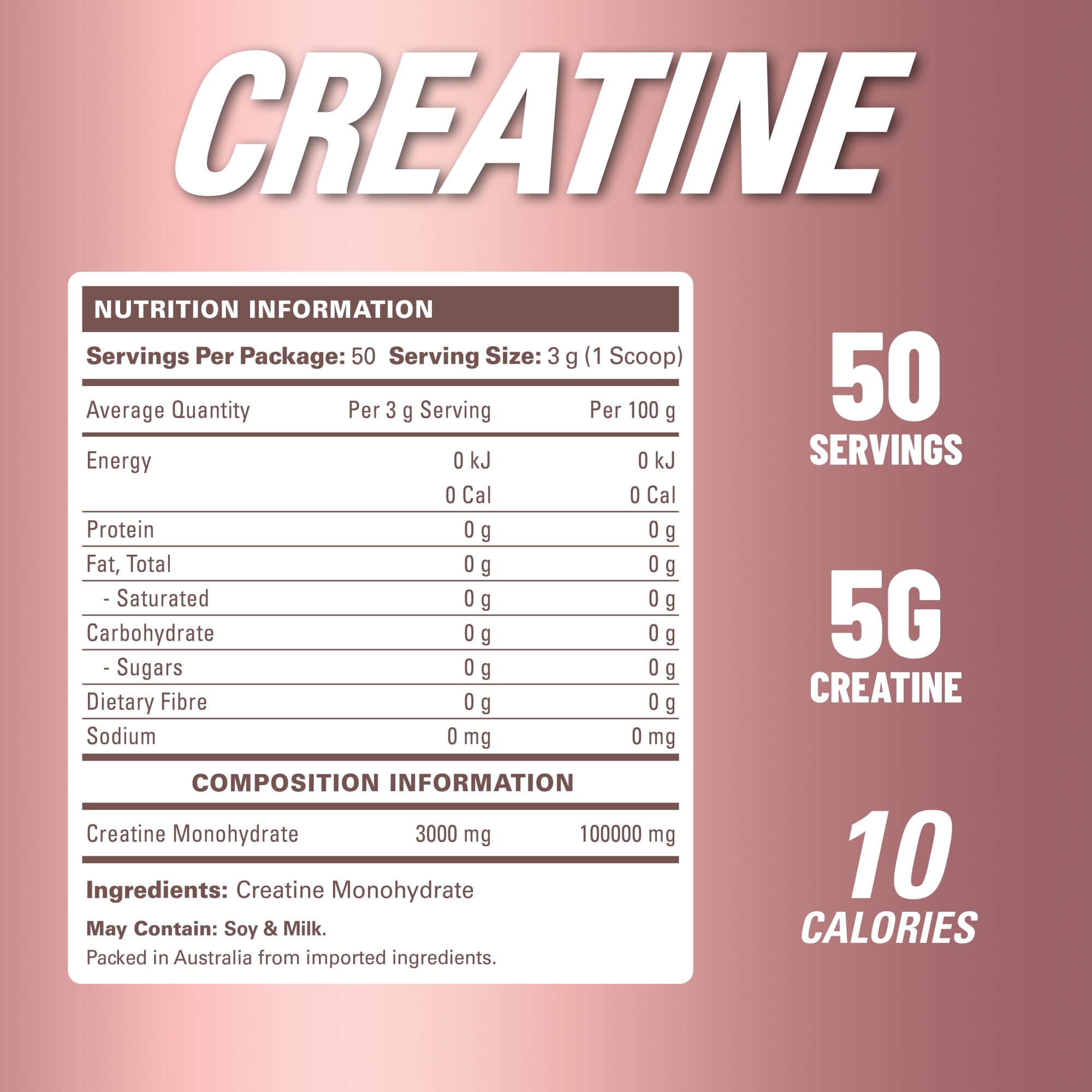 EHP Labs CREA-8 scoop with powder ready to mix for workouts