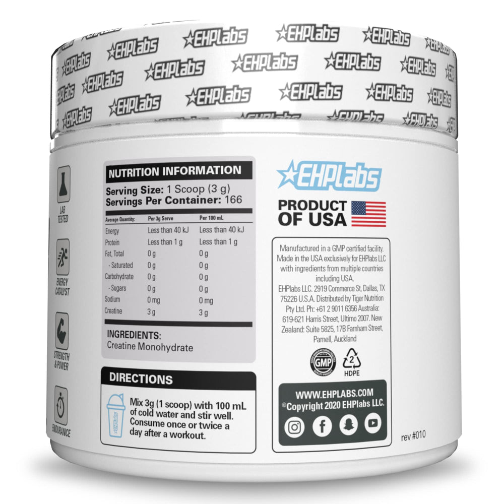 Vegan-friendly and gluten-free CREA-8 formula on the label.