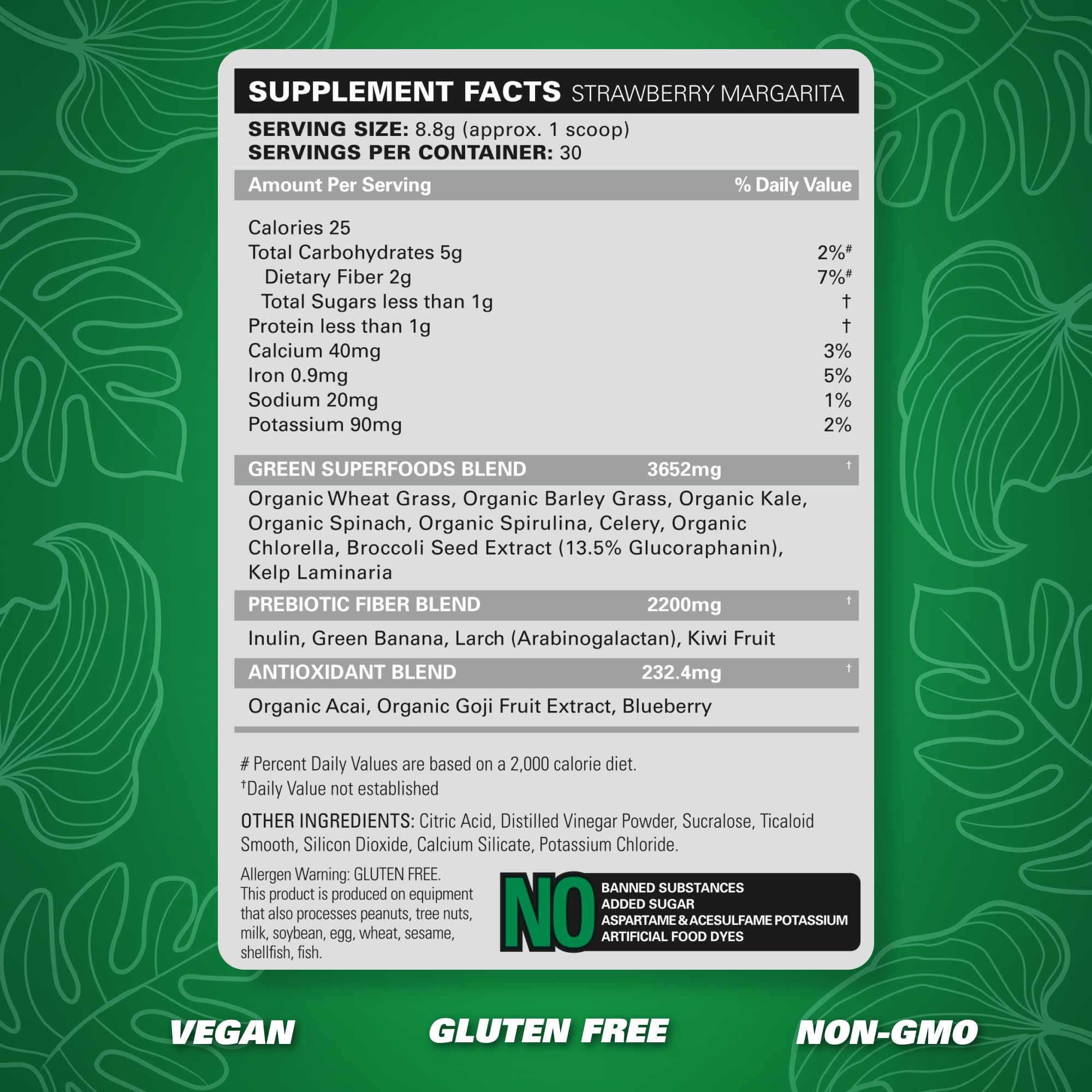Ingredients like kelp and spirulina support antioxidants in OxyGreens.