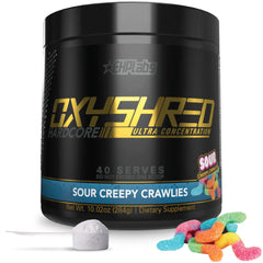 EHP Labs OxyShred Hardcore bottle ready for workouts with energy on the go.