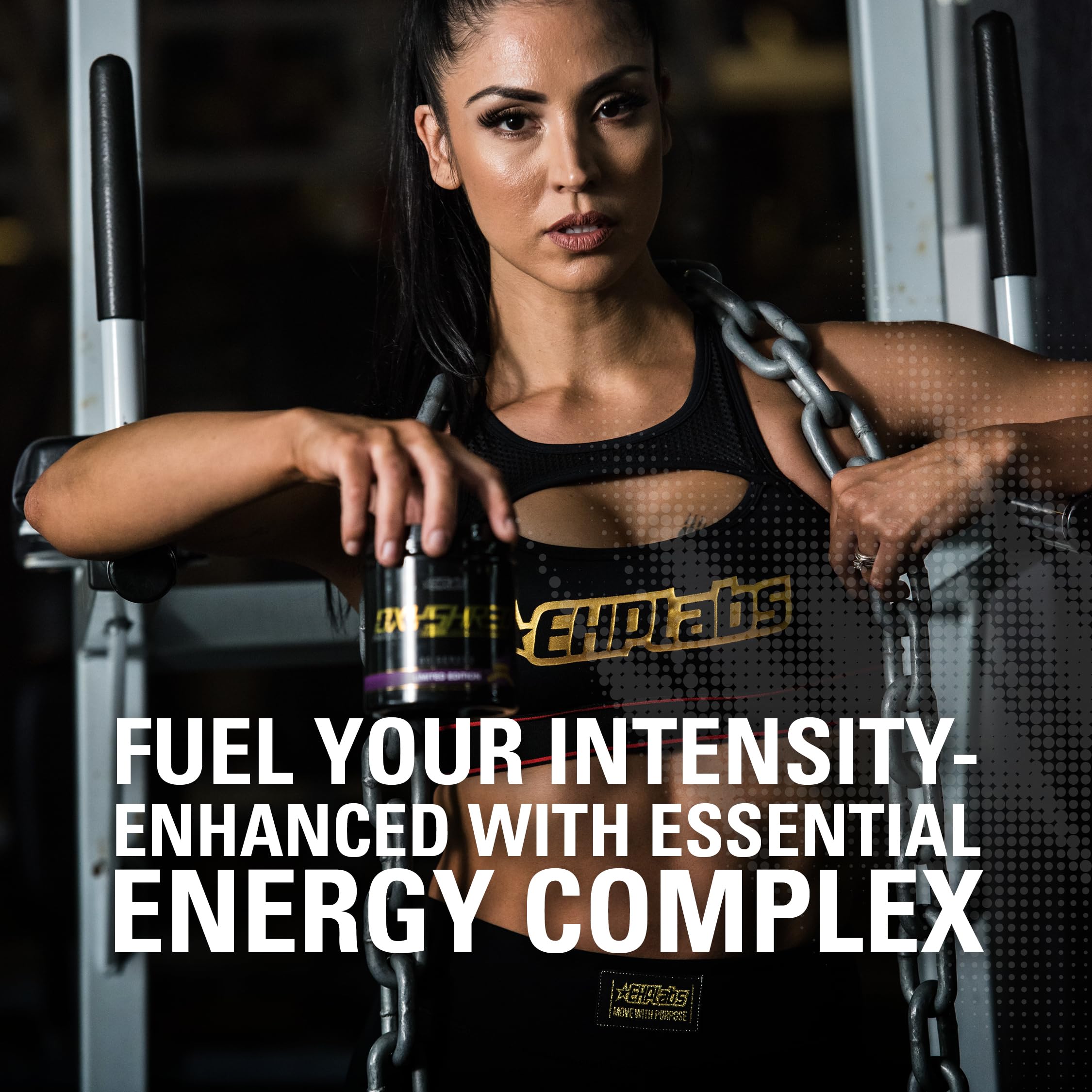 OxyShred Hardcore ingredients panel featuring L-glutamine and acetyl L-carnitine.