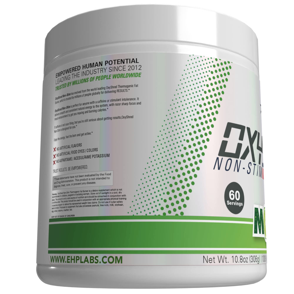 60 servings per bottle support daily OxyShred Mojito training.