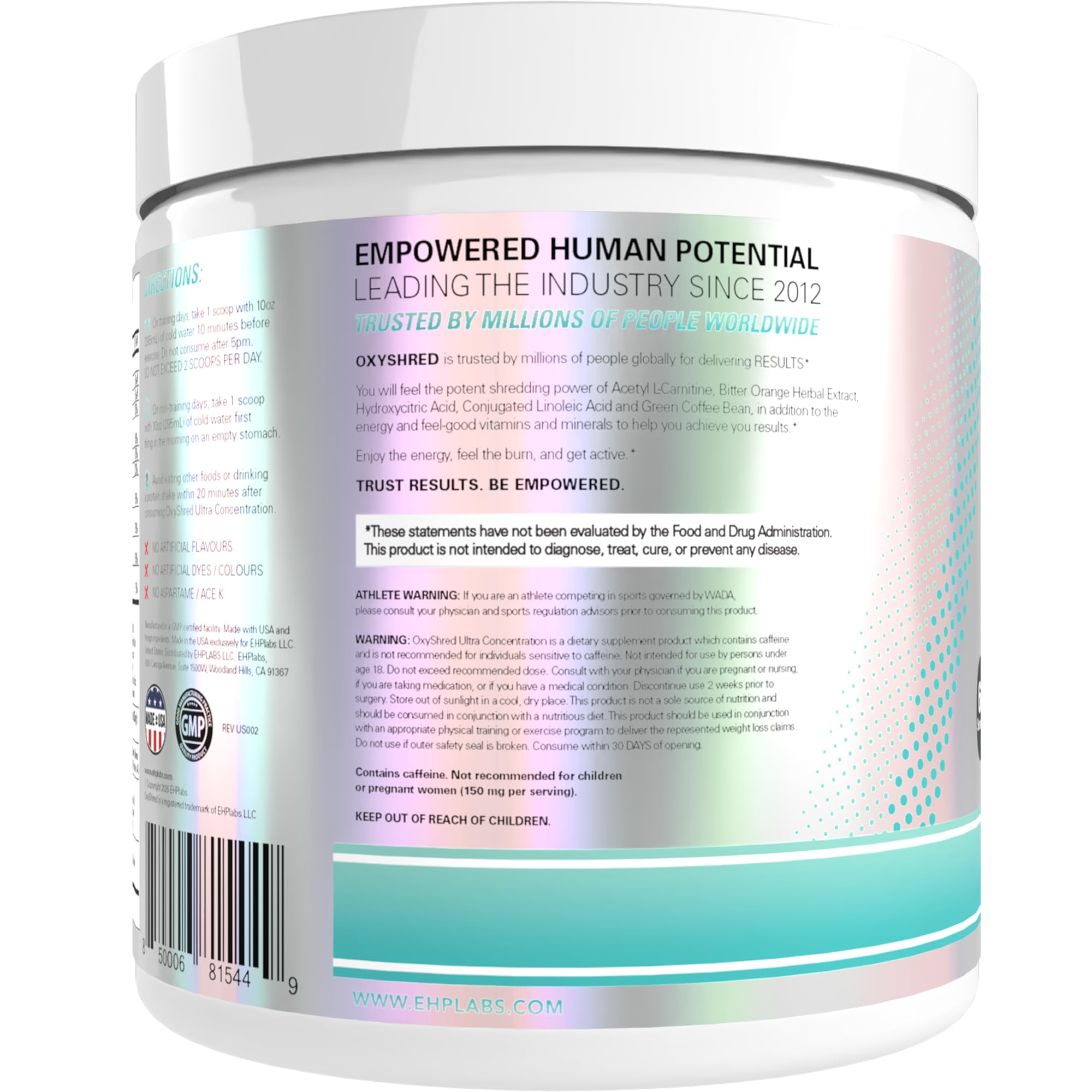 EHP Labs OxyShred energizes a workout scene.