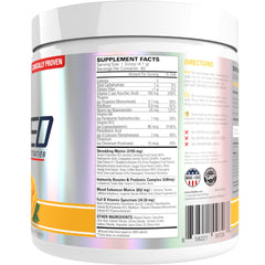 EHP Labs OxyShred energy-boosting formula on a gym bench after a workout