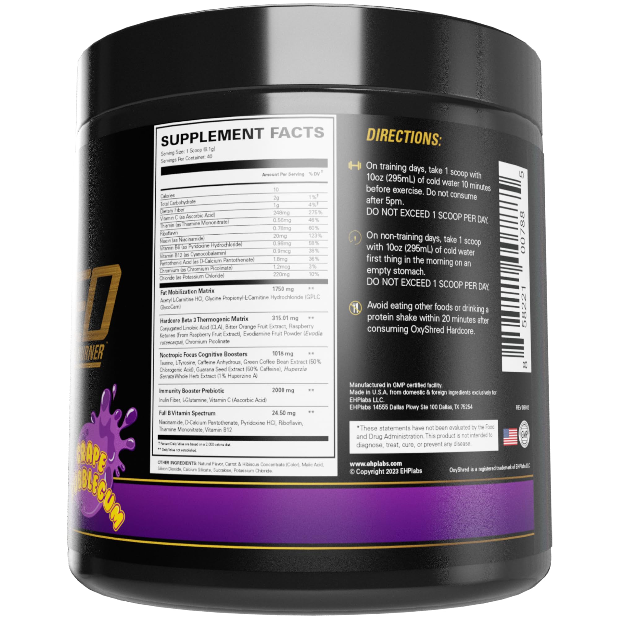 Energy boost concept with caffeine dose and active ingredients