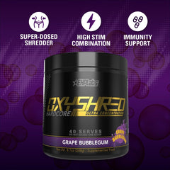 Close-up of OxyShred Hardcore label emphasizing quality and ingredients