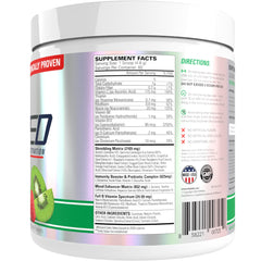 Ingredient icons on EHP Labs OxyShred Kiwi Strawberry packaging highlighting key compounds