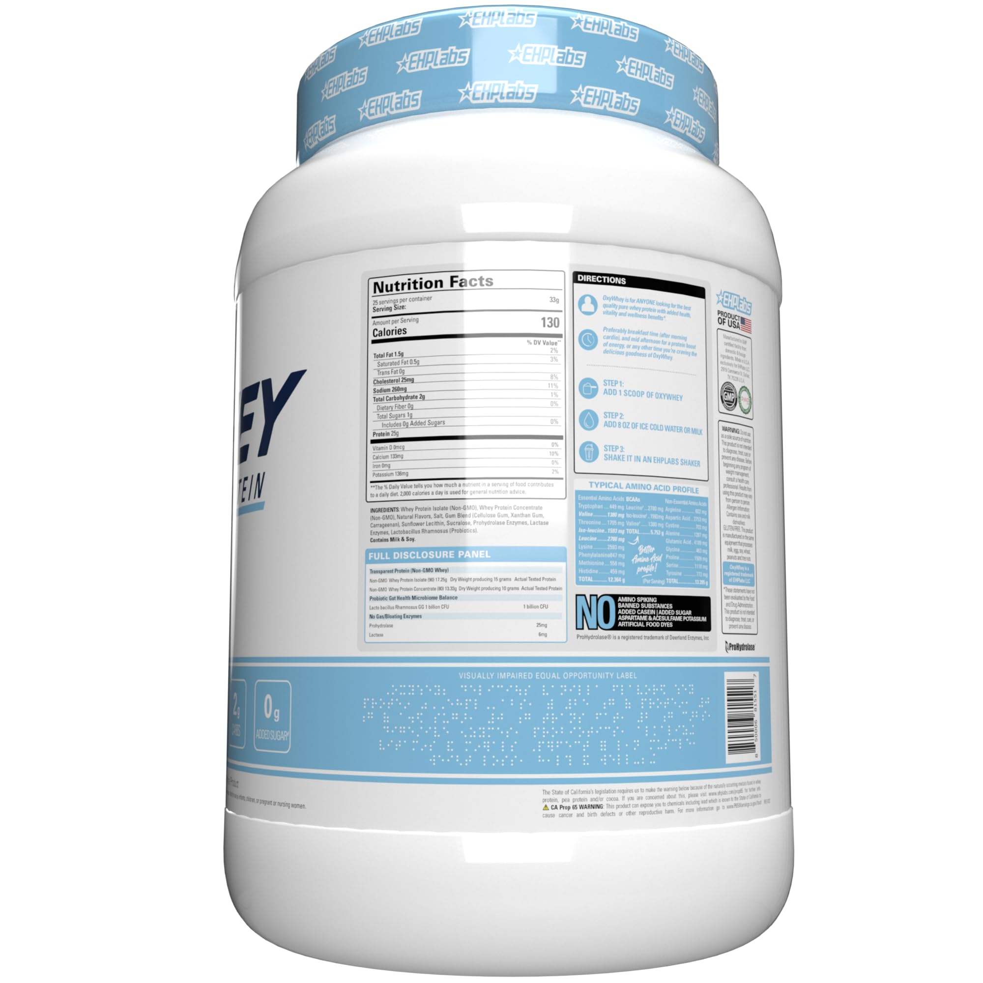 Shake prepared with water or milk alternative for a quick protein boost.