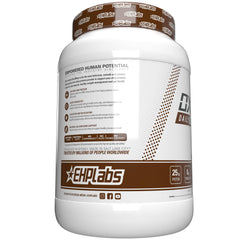 EHP Labs OxyWhey non GMO and gluten free label reinforces clean ingredients
