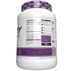 Fine OxyWhey powder texture close-up, signaling quality ingredients.