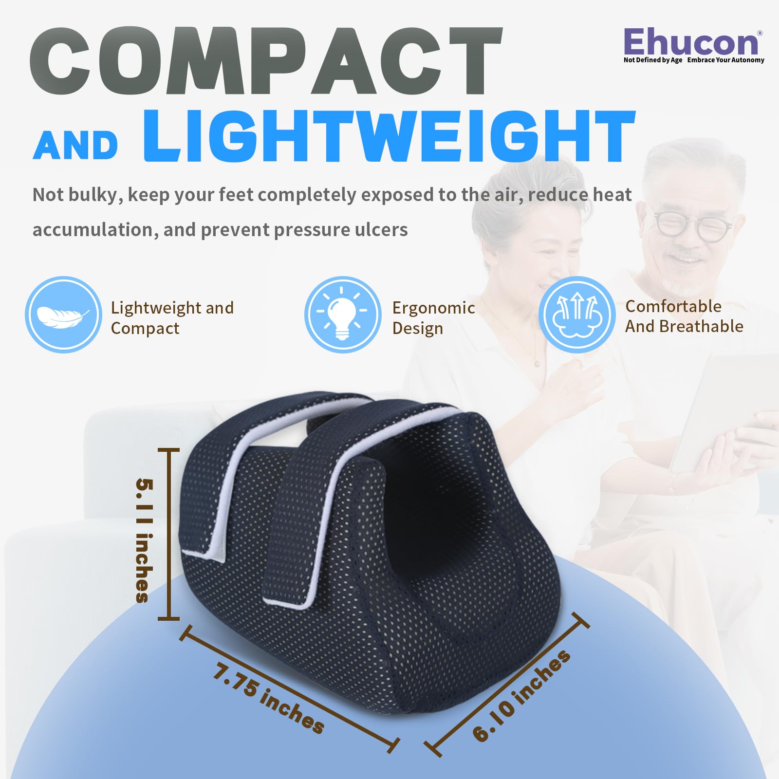 Ehucon breathable mesh design promotes air circulation for all-day comfort