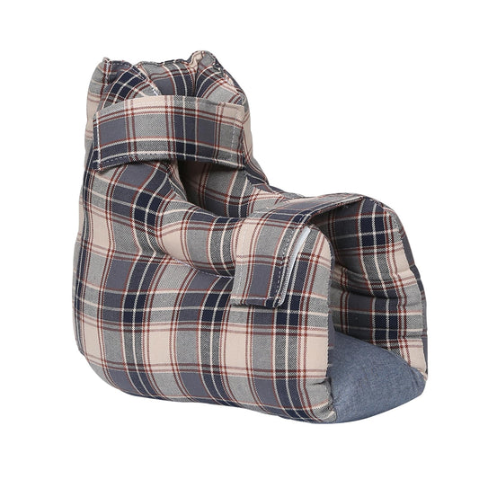 Ehucon heel protector with open-heel design for pressure relief during rest.