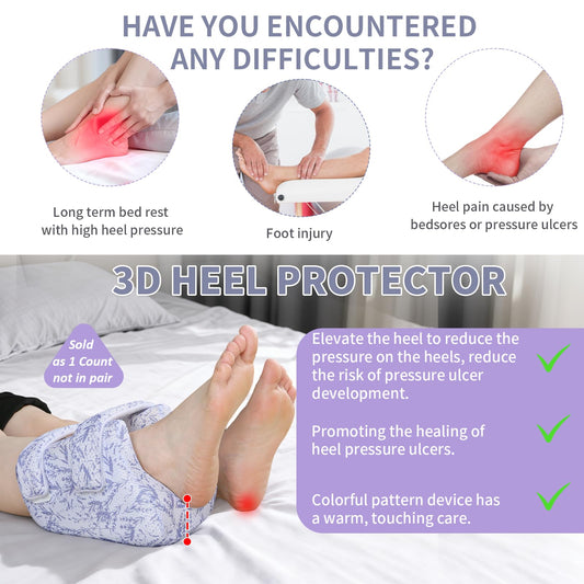 EHUCONGAITB heel protector showing breathable material for cooling skin