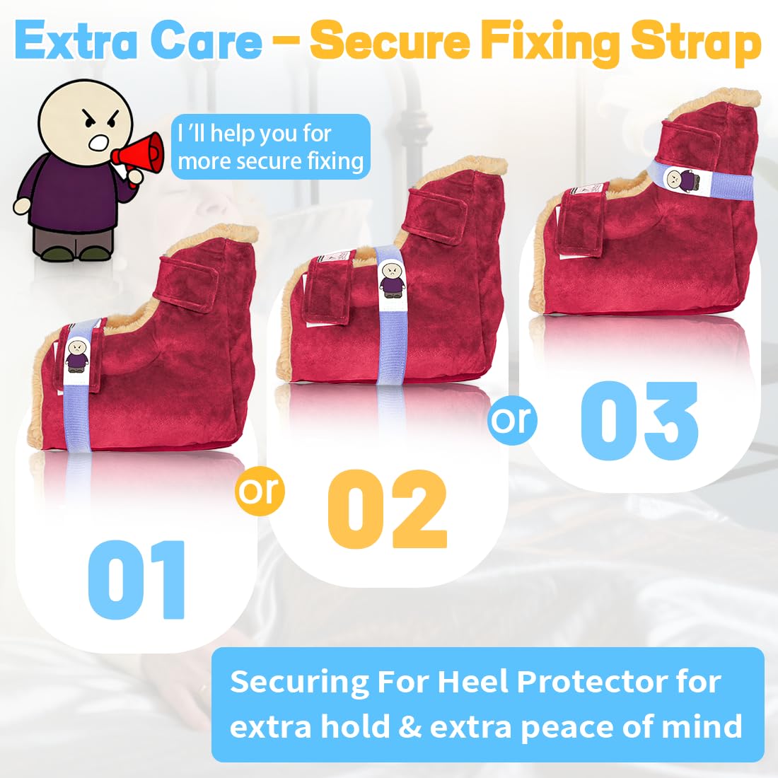 EHUCONWIB bedbound use cushions for safer rest.