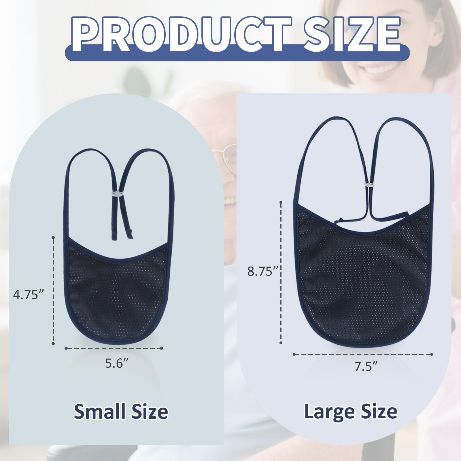 EHUELDER breathable tracheostomy cover purple 5-pack large stylish protection