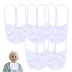 EHUELDER breathable tracheostostomy cover white large three-pack for stoma protection and comfort