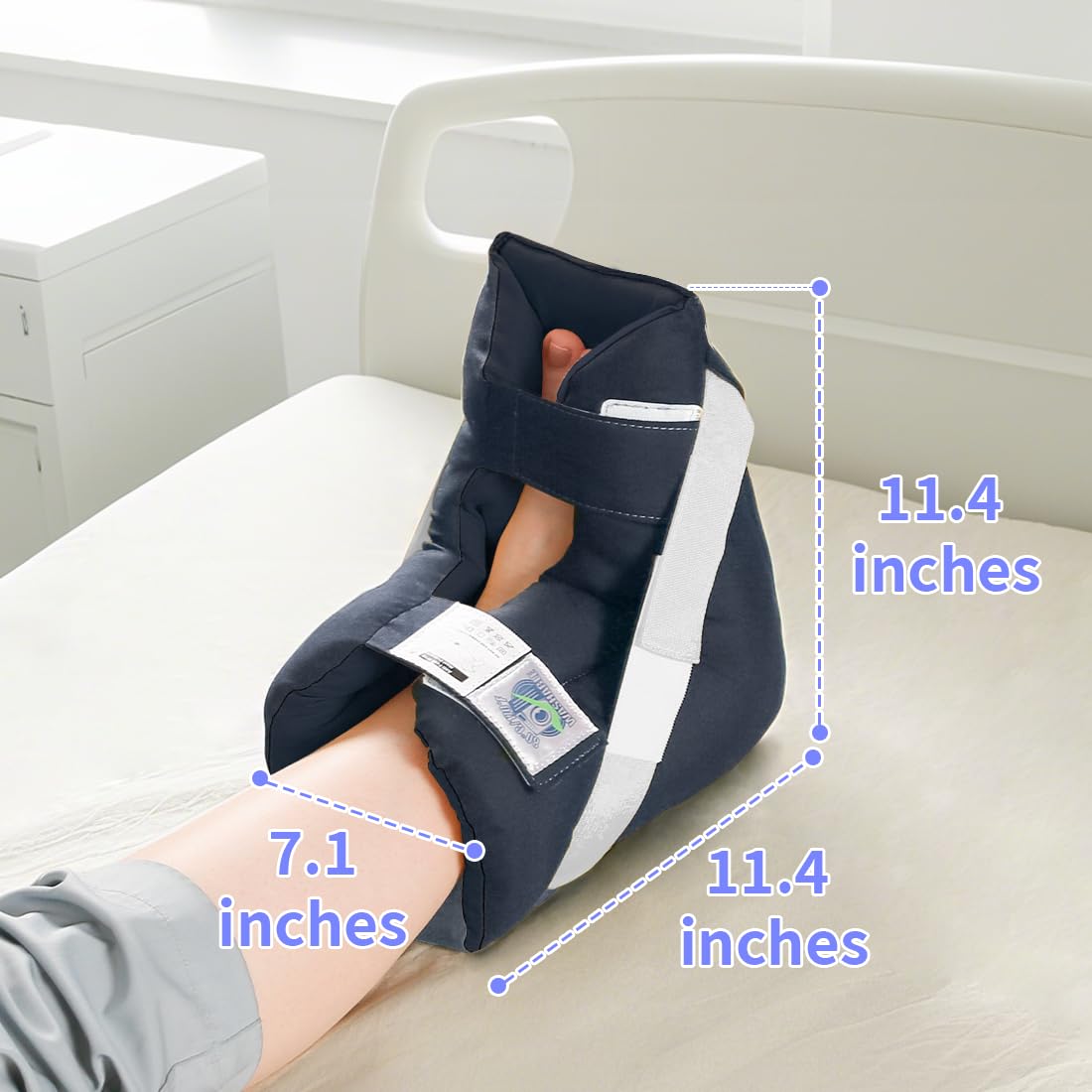 EHUELDER foot drop heel protector open-heel design allows skin checks and airflow