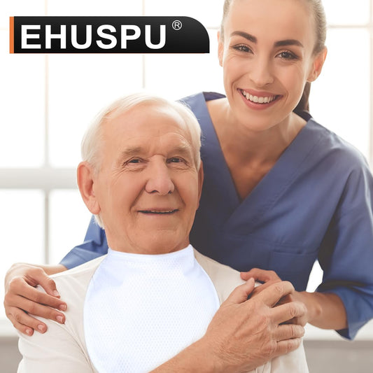 EHUSPU tracheostomy cover with adjustable neck strap for secure fit