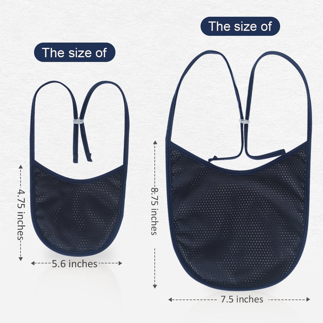 EHUSPU tracheostomy cover adjustable-straps closeup demonstrates secure neck fit.