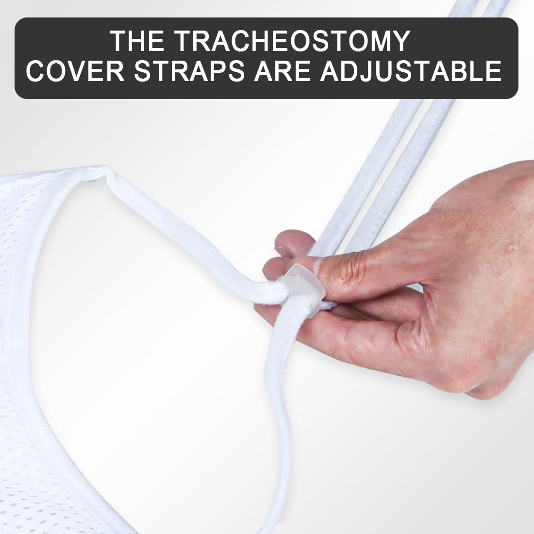 EHUSPU tracheostomy cover color options white navy khaki for versatile styling