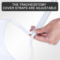 EHUSPU tracheostomy cover color options white navy khaki for versatile styling