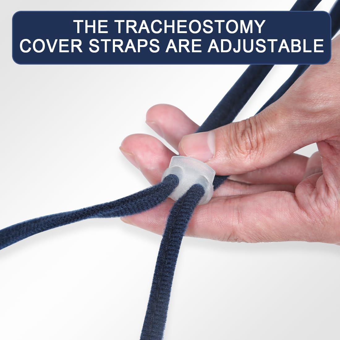 EHUSPU tracheostomy cover filter layer closeup shows air filtration support.