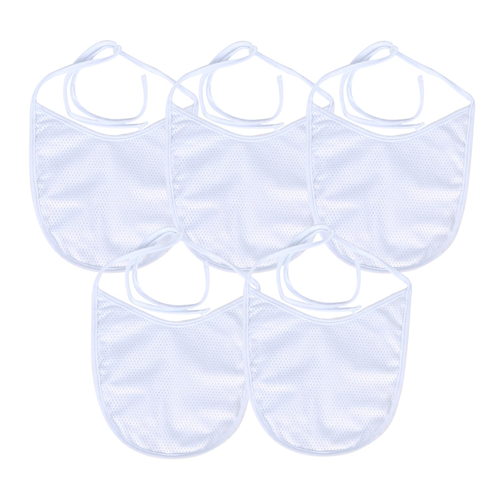 EHUSPU tracheostomy cover in white with breathable mesh for comfortable daily wear