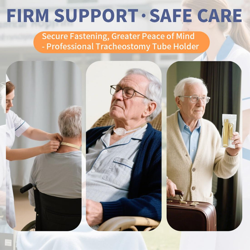 EHUSPU tracheostomy holder breathable fabric design keeps air circulating and cool.