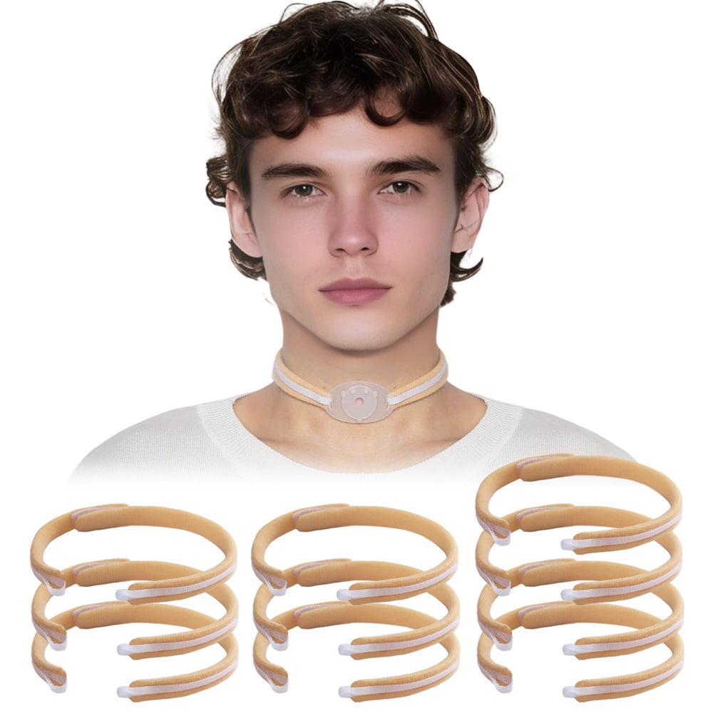EHUSPU tracheostomy tube holder with adjustable strap for secure wear