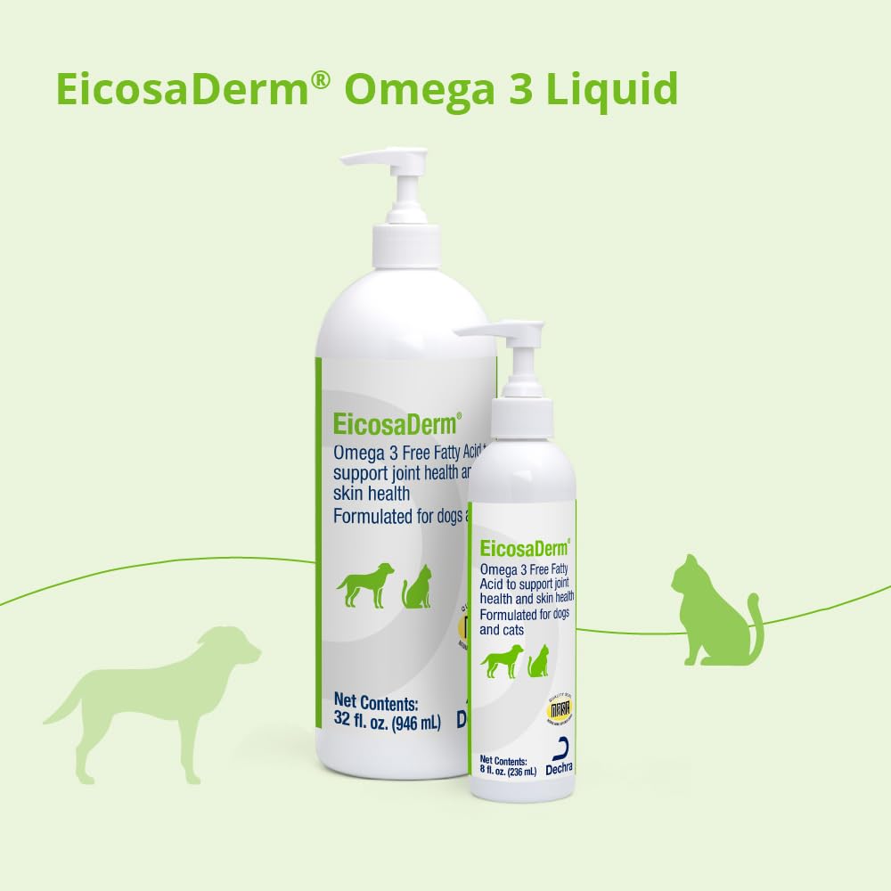 Pet meal mix with EicosaDerm Omega 3 for dry skin relief