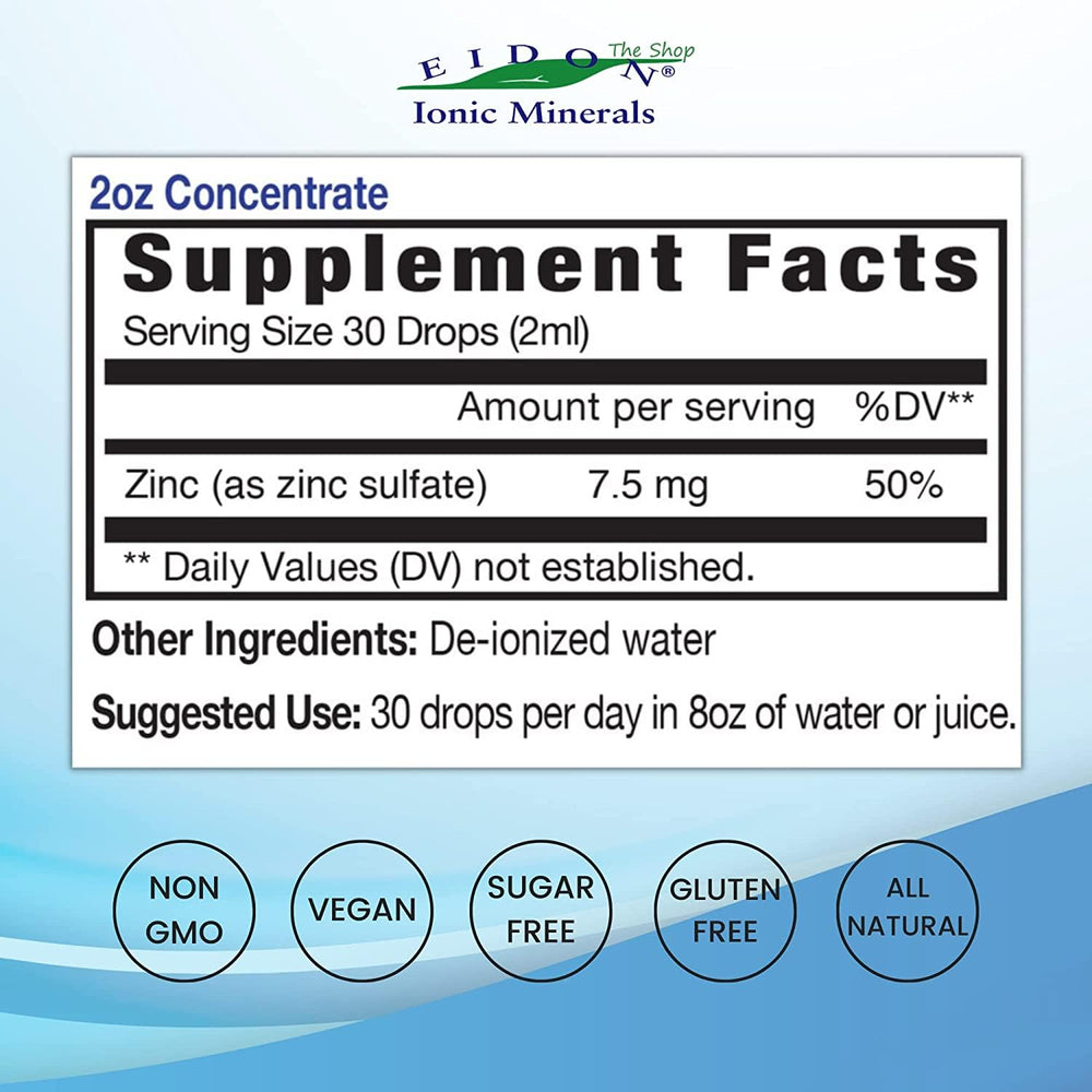 Eidon Ionic Minerals magnesium liquid drops bottle and dropper for muscle relaxation