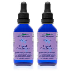 Eidon Ionic Minerals zinc liquid bottle for immune support and skin health.