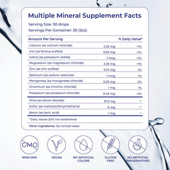 Eidon Ionic Minerals drops being poured into a glass of water for electrolyte balance.