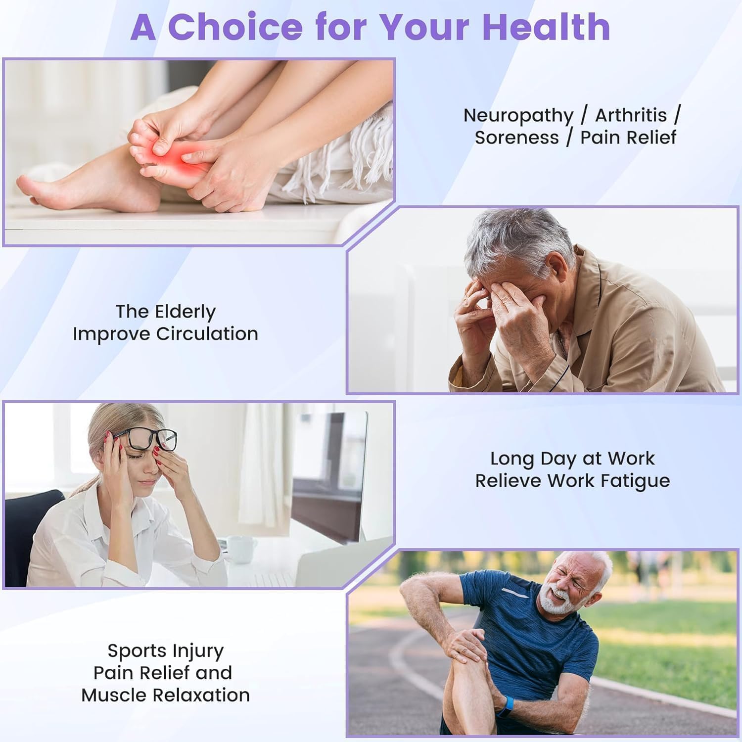 EIGOTDYH EMS Foot Massager Pro+ premium packaging and warranty information