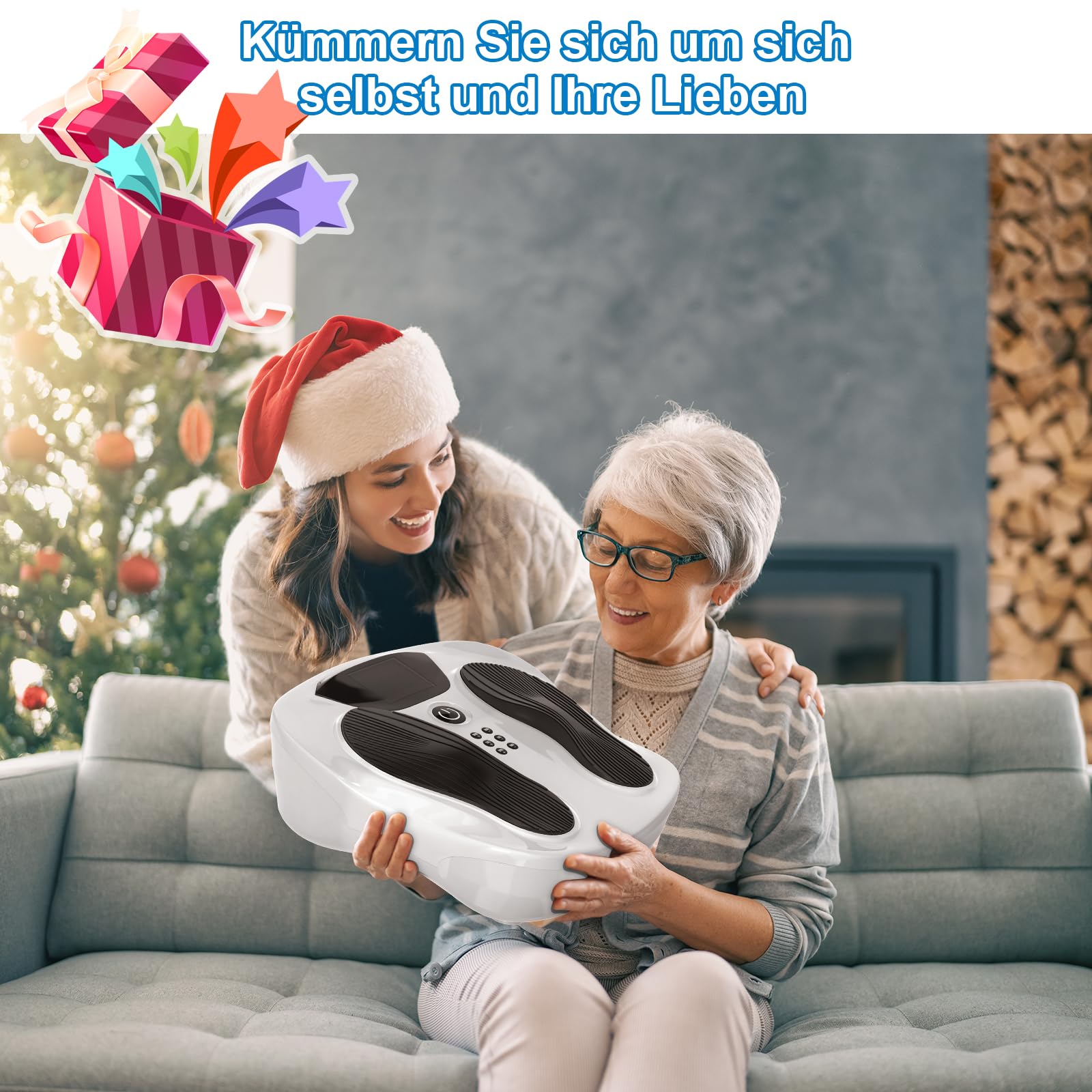 EIGOTDYH EMS Foot Massager Pro+ therapy session in progress for foot comfort