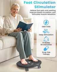 EIGOTDYH EMS foot massager reflexology pads target pressure points for relaxation