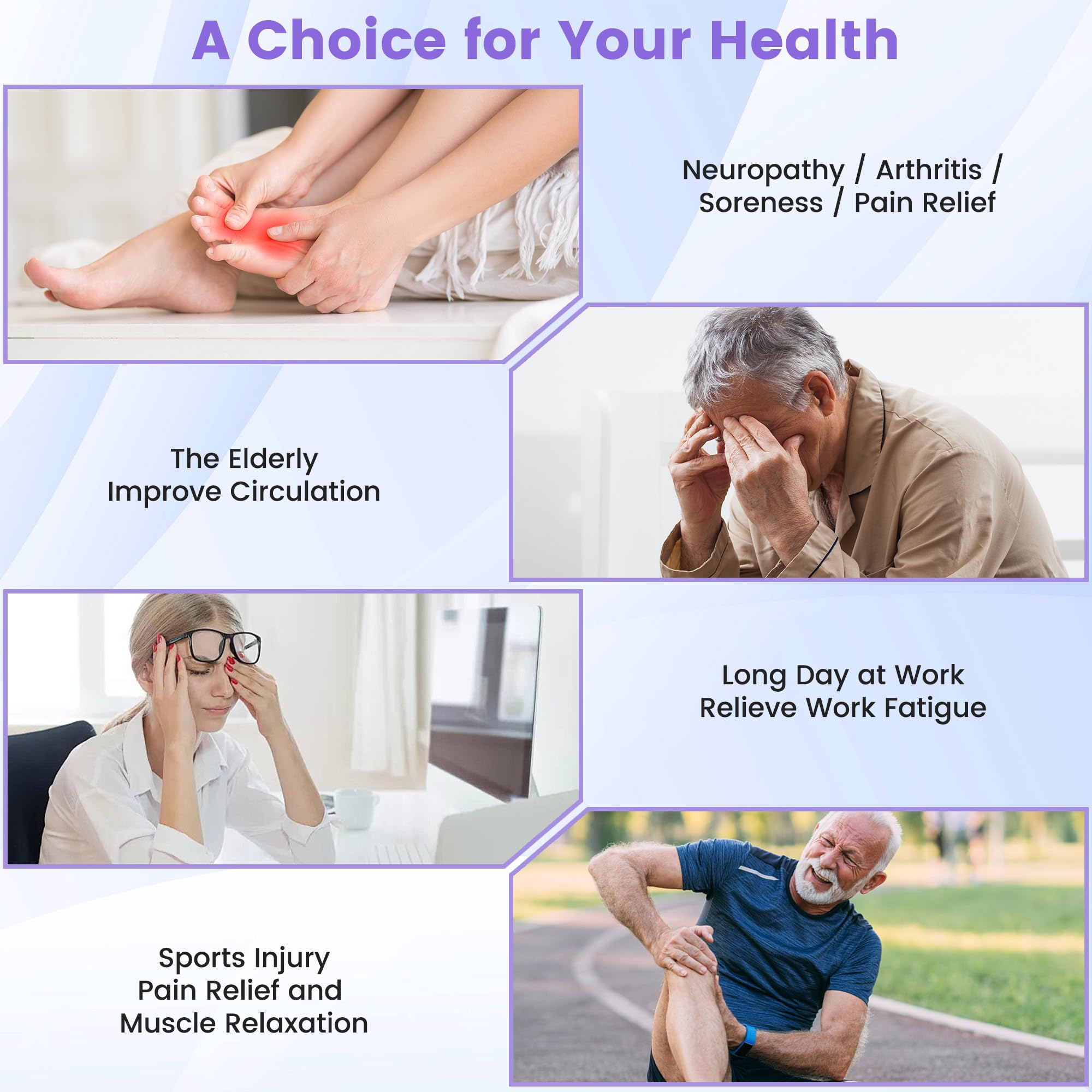 EIGOTDYH EMS foot massager mode selection for personalized sessions