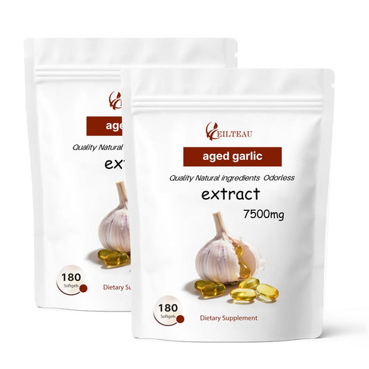 EILTEAU Aged Garlic Extract odorless bottle for daily immune support.