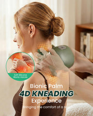 EIWAJKXE ergonomic kneading nodes simulate human hands for deep tissue feel.