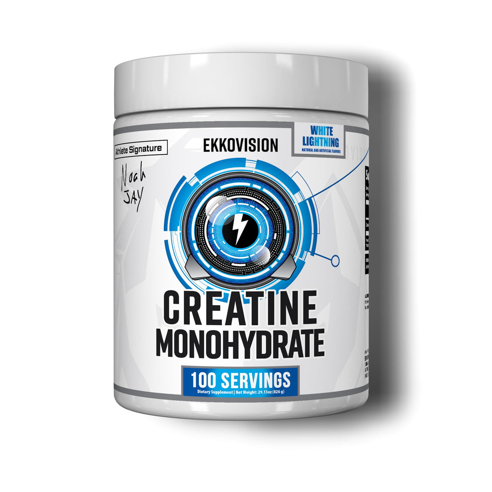 Ekkovision Creatine Monohydrate powder pours for a smooth pre-workout mix