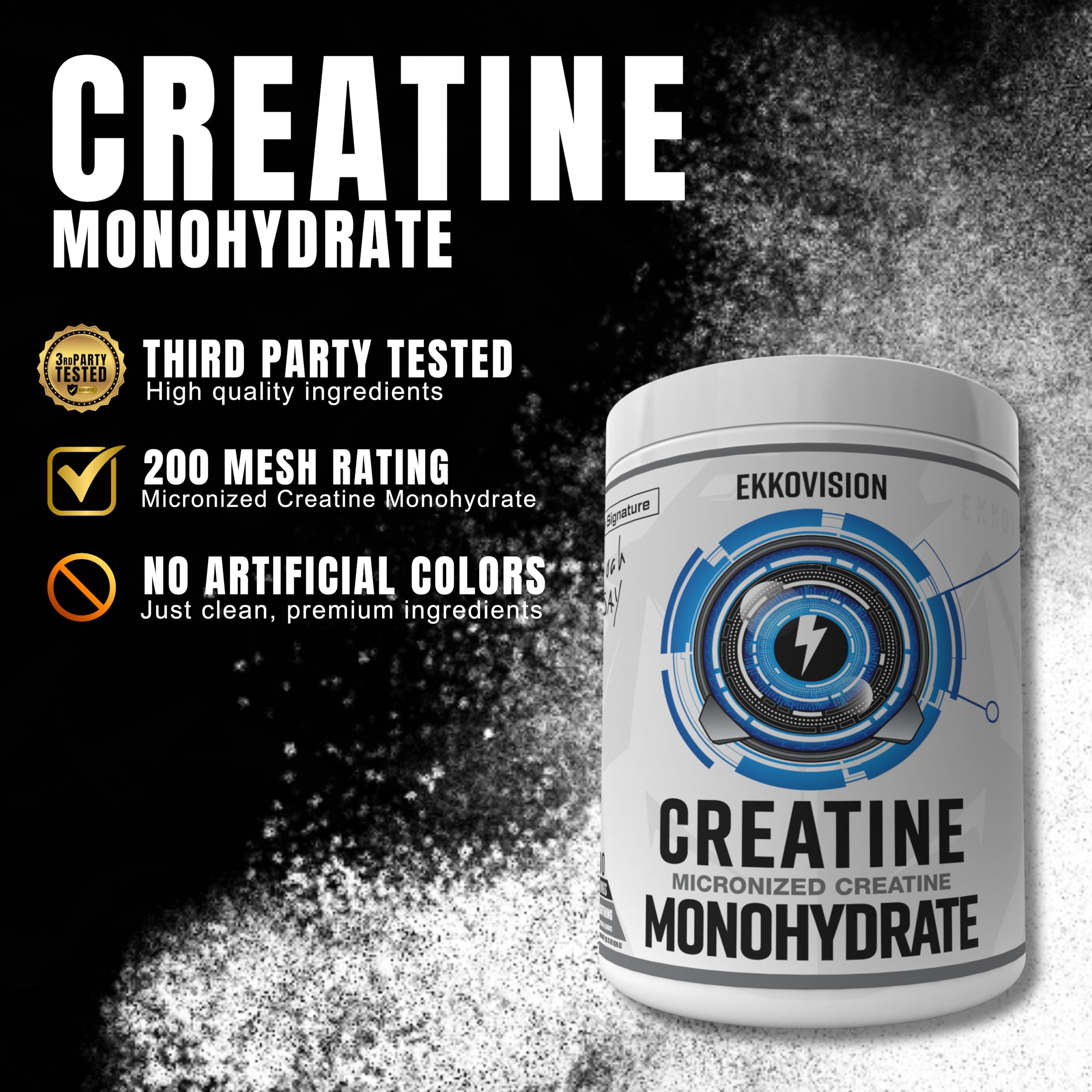 Ekkovision micronized powder blends easily in a shaker for quick recovery