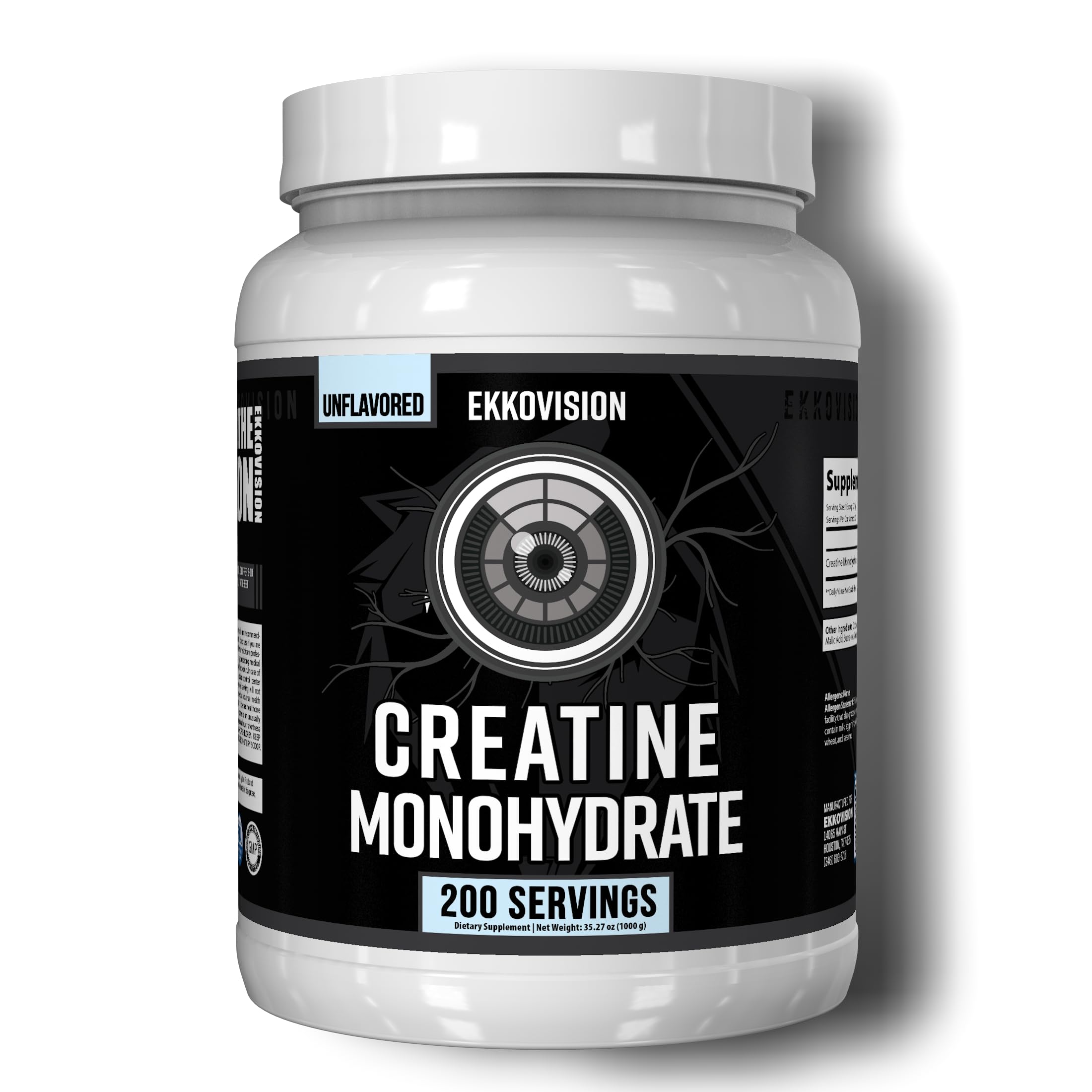 Ekkovision Creatine Monohydrate micronized powder dissolves easily in shakes.