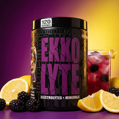 Ekkovision Ekkolyte being stirred for quick, easy hydration.