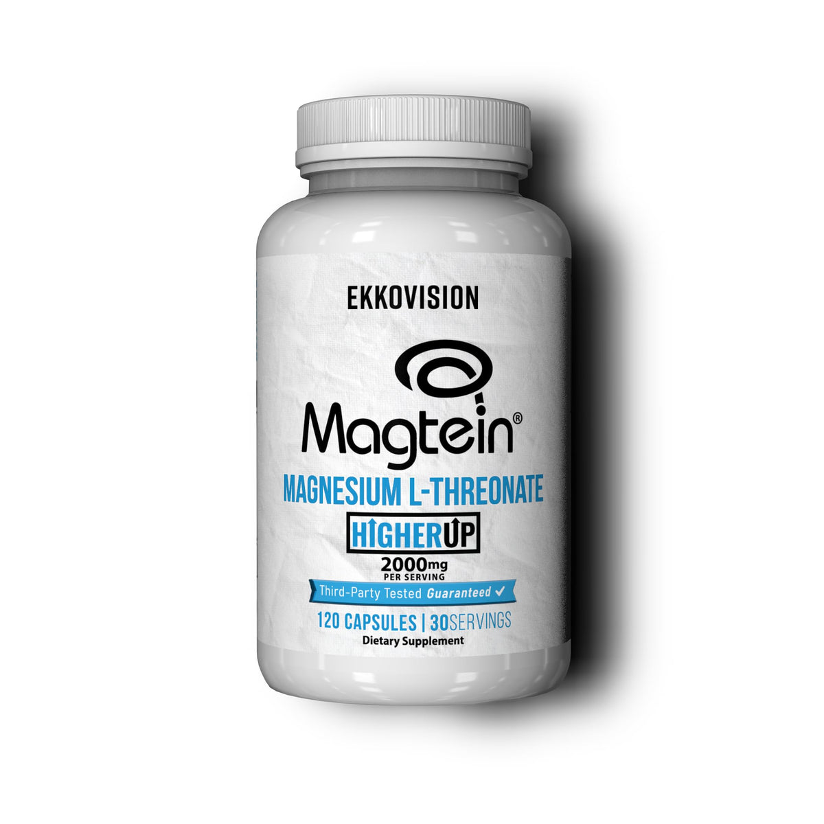 Ekkovision Magtein bottle-front view highlighting daily wellness support