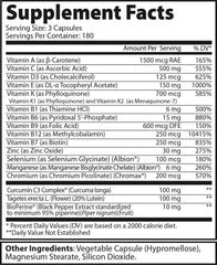 Ekkovision Multivitamin capsules close-up highlighting a plant-based formula