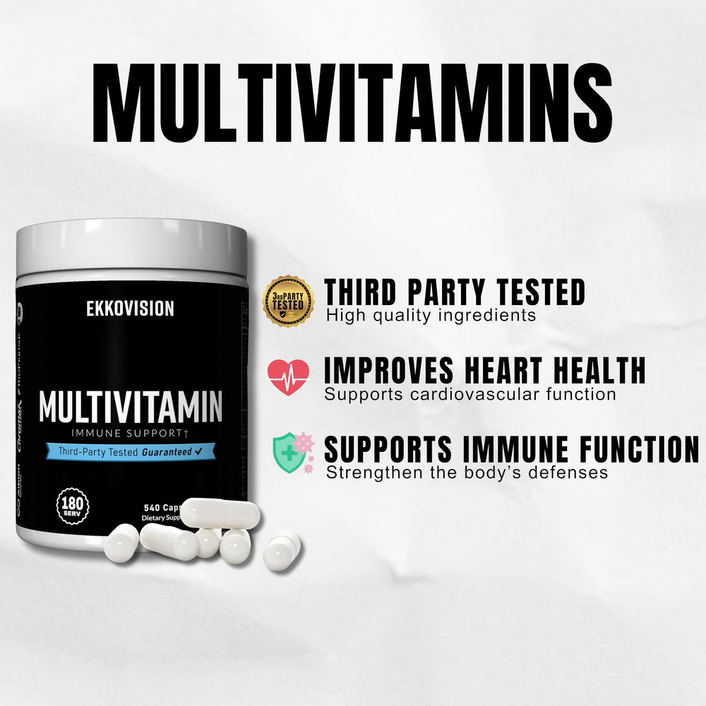 Ekkovision Multivitamin with Curcumin C3 Complex and Lutein for nutrient synergy