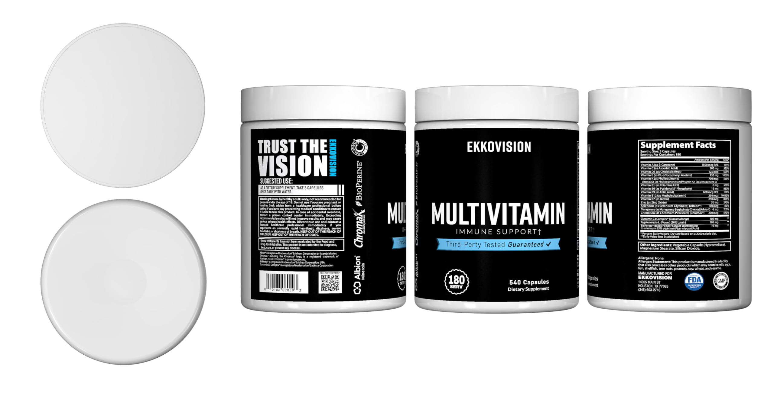 Take Ekkovision Multivitamin as part of your daily routine