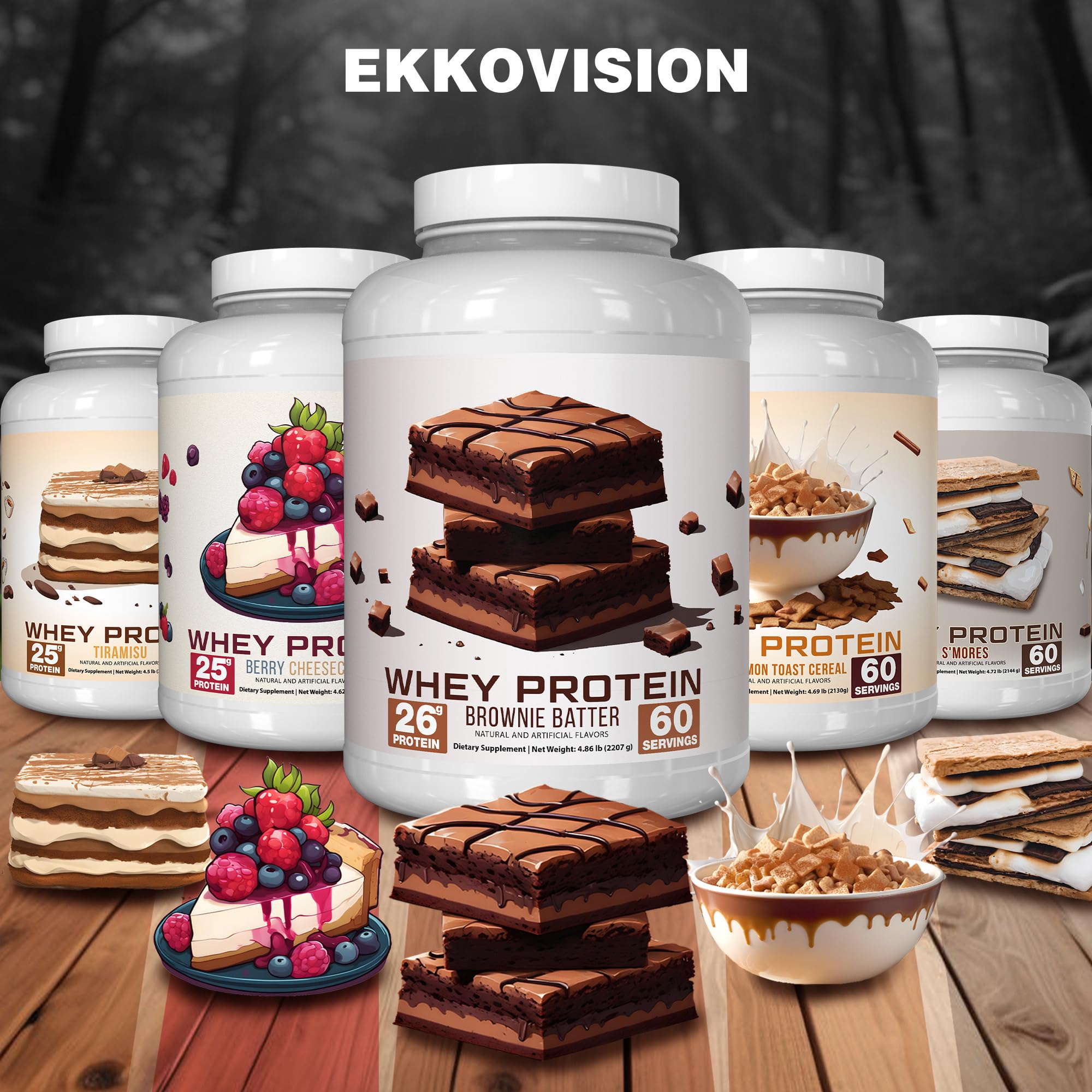 Ekkovision shake with milk shows creamy texture.