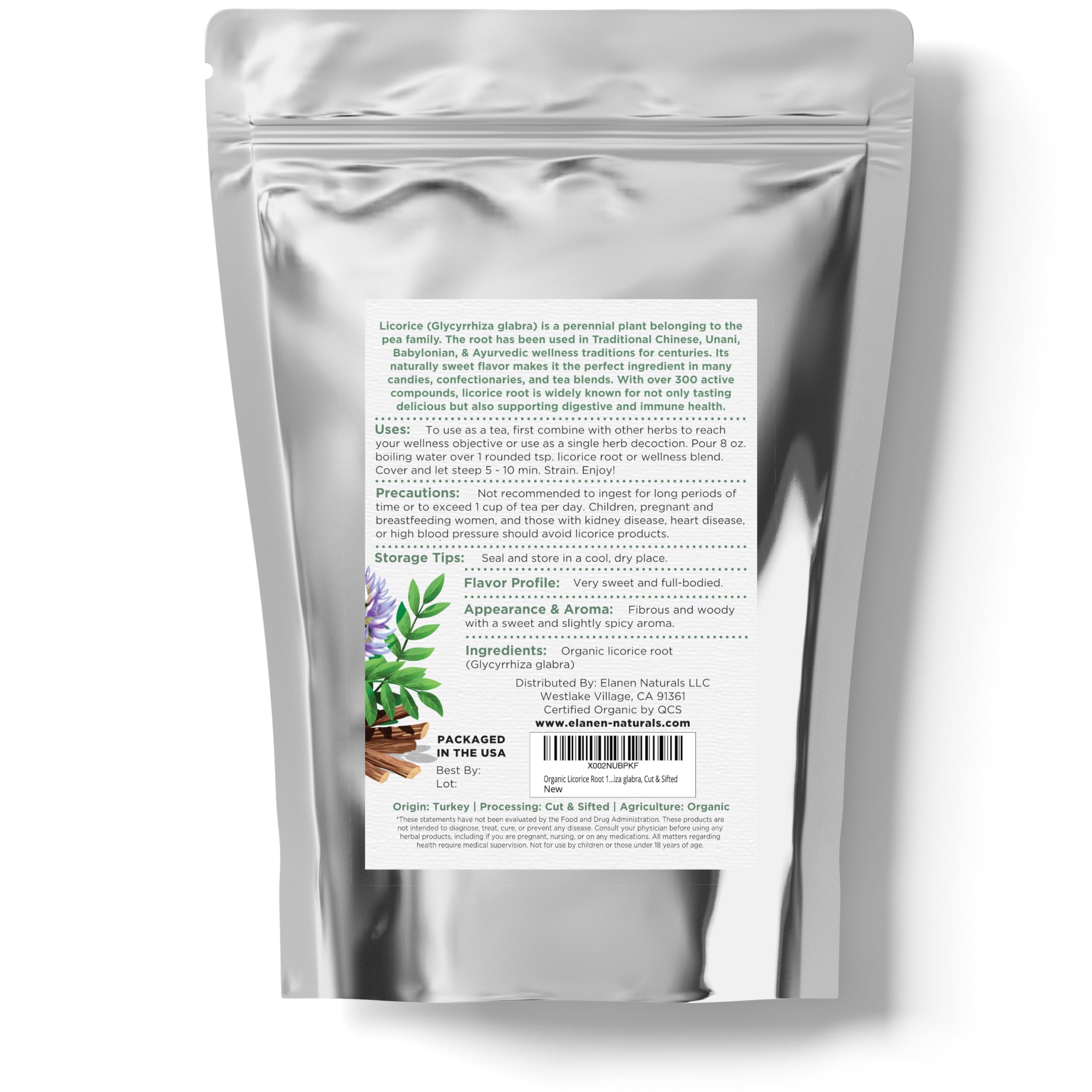 Elanen Naturals glycyrrhiza glabra reference in product name